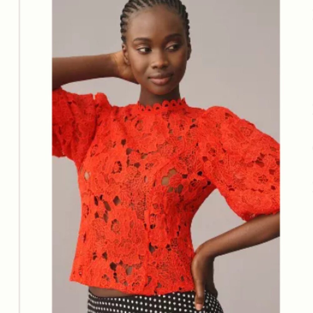 Brand New Sarah Hann Lace Blouse